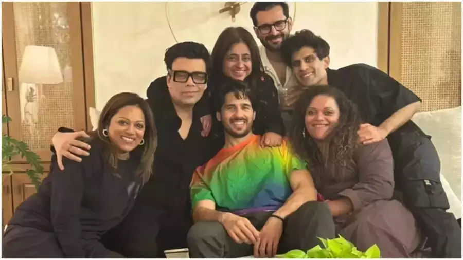 Sidharth Malhotra celebrates 39th birthday in style with Karan Johar, Shakun Batra, and friends