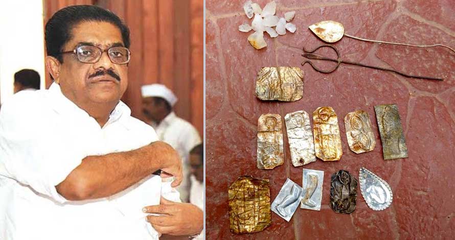 സുധീരന്റെ വീട്ടുവളപ്പിൽ വീണ്ടും ‘കൂടോത്രം’; തൊണ്ടി പൊലീസിനെ ഏല്‍പ്പിച്ച് വി എം സുധീരന്‍