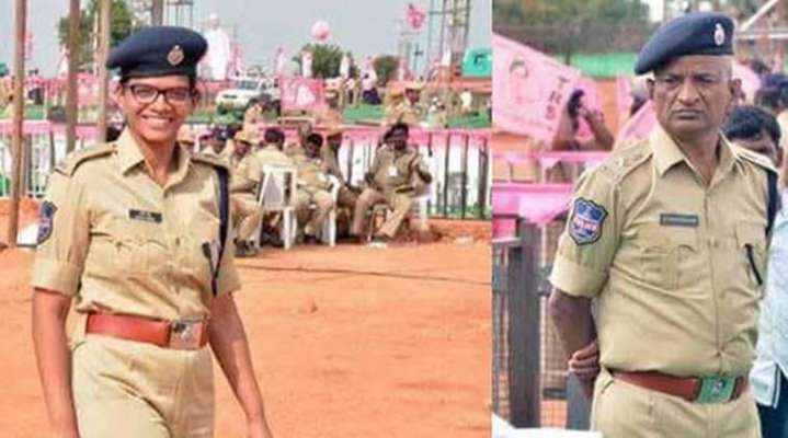 പൊലീസുകാരനായ അച്ഛന്റെ സല്യൂട്ട് ഏറ്റുവാങ്ങി ഐപിഎസുകാരി മകള്‍