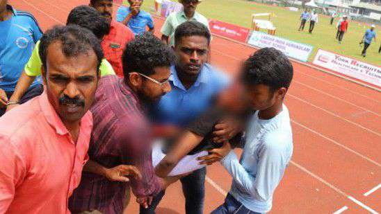 സംസ്ഥാന ജൂനിയര്‍ അത്‌ലറ്റിക് മീറ്റ് നടക്കുന്നതിനിടെ ഹാമര്‍ തലയില്‍ വീണ് പരിക്കേറ്റ വിദ്യാര്‍ഥി മരിച്ചു