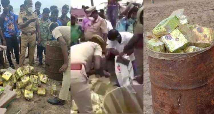 മഹാബലിപുരത്ത് കടല്‍ത്തീരത്തടിഞ്ഞ വീപ്പയില്‍ 100 കോടി രൂപയുടെ മയക്കുമരുന്ന് കണ്ടെത്തി
